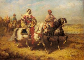Arab Chieftain And His Entourage
